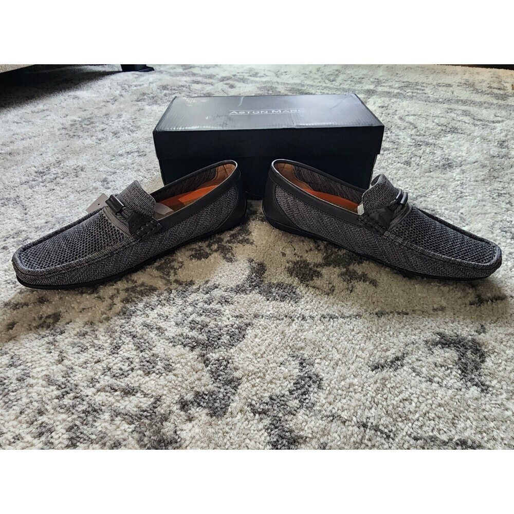 NEW Aston Marc Walk 02 Men's Shoe Size 13 M Grey Breathable Mesh Slip On Loafers - Picture 3 of 10